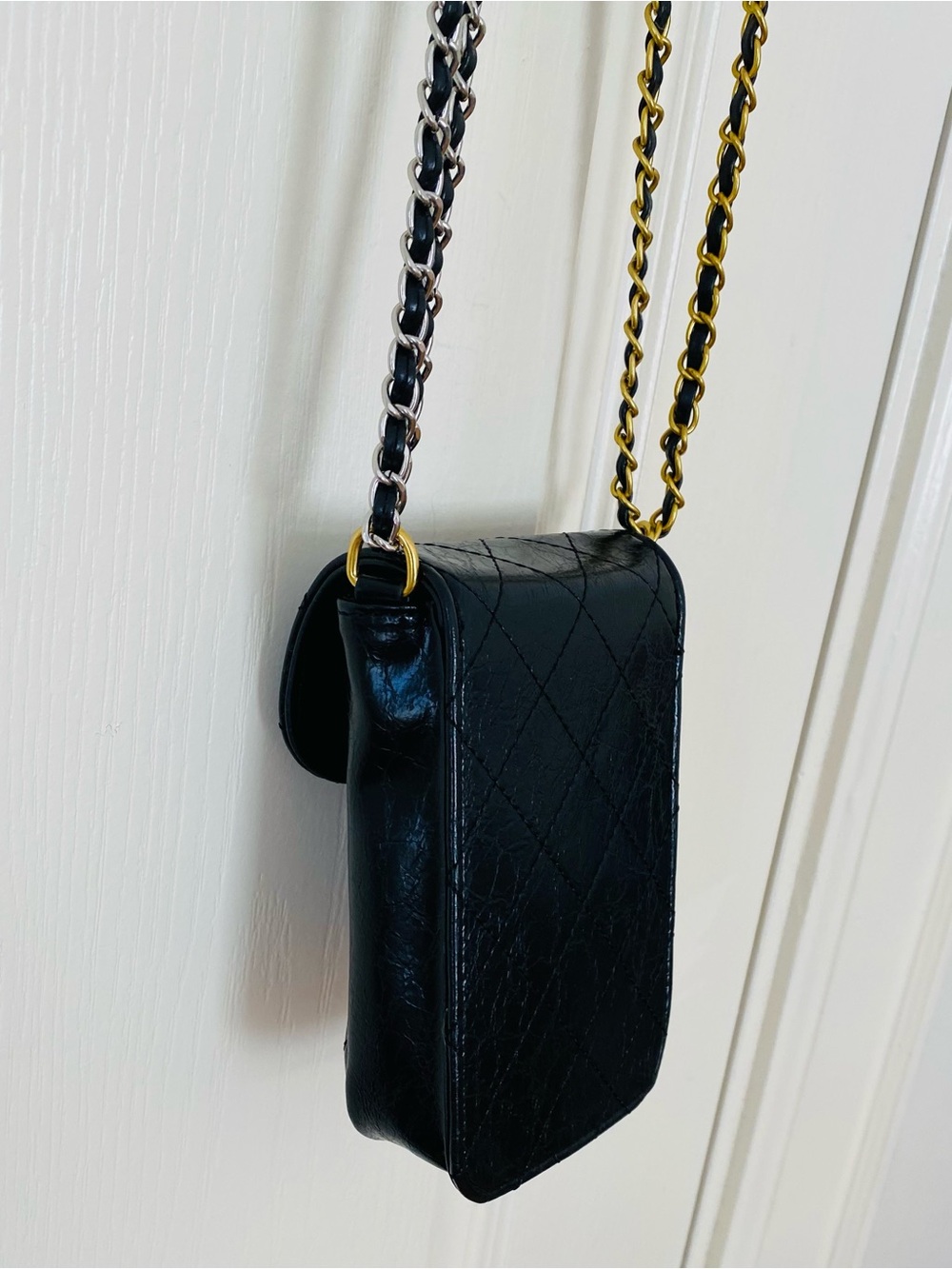Brand New Chanel Makeup Trio Set Black Shoulder Bag with Tweed Coin Pouch - Picture 9 of 16